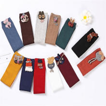 Wholesale candy colored solid Children child cotton baby Stocking kids Knee high socks